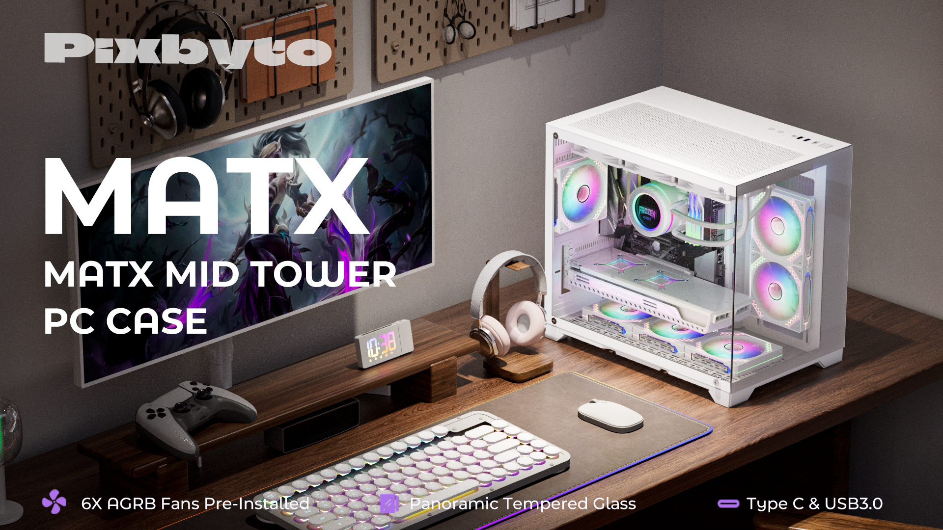 FRAGMENT - FRGMT 13inch PC CASE﻿ Fuxk i7-13700K RTX 4070 Ti ITX Small Form Factor Water